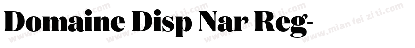 Domaine Disp Nar Reg字体转换